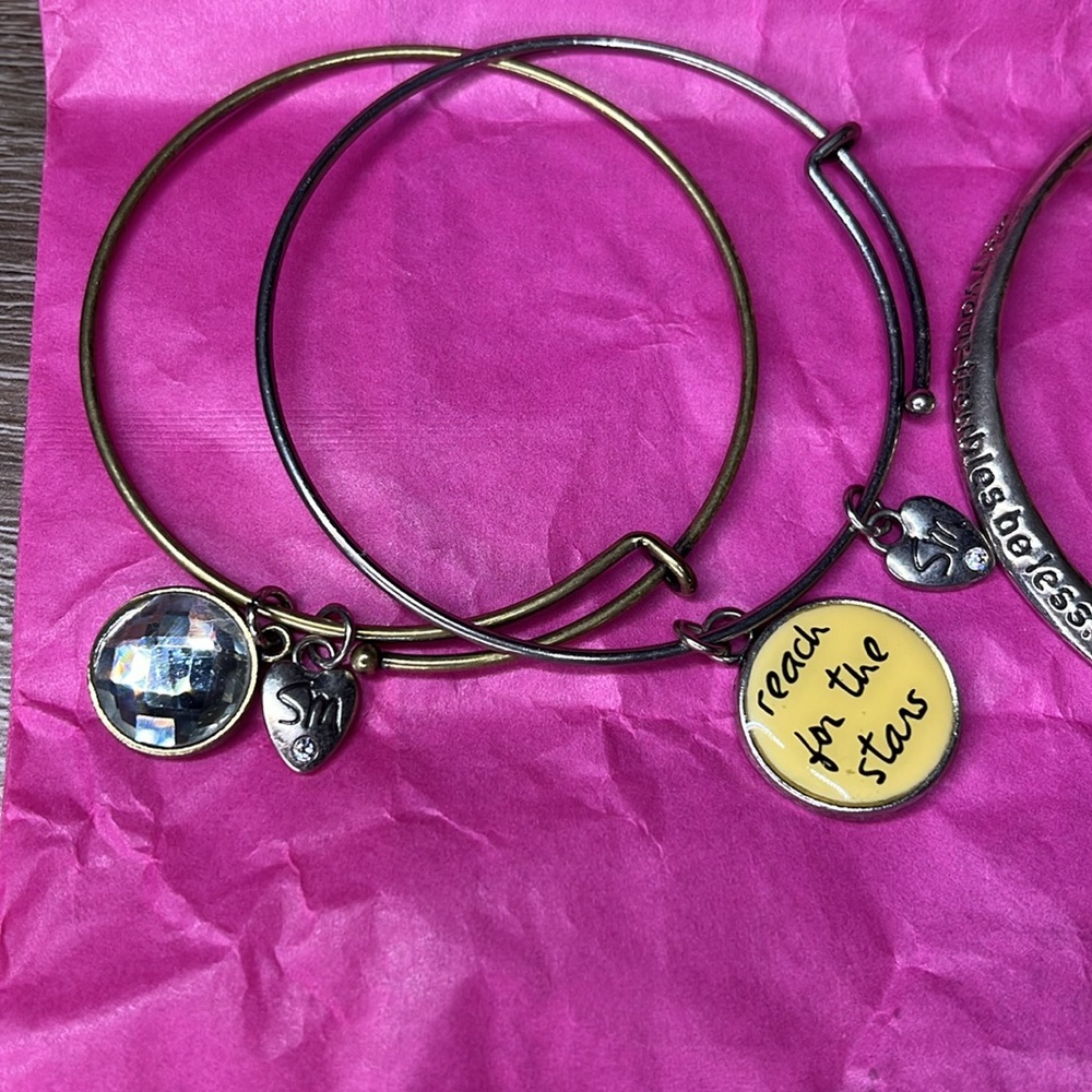3 bracelets/ charms Sandra Magsamen - dream big - Picture 9 of 11